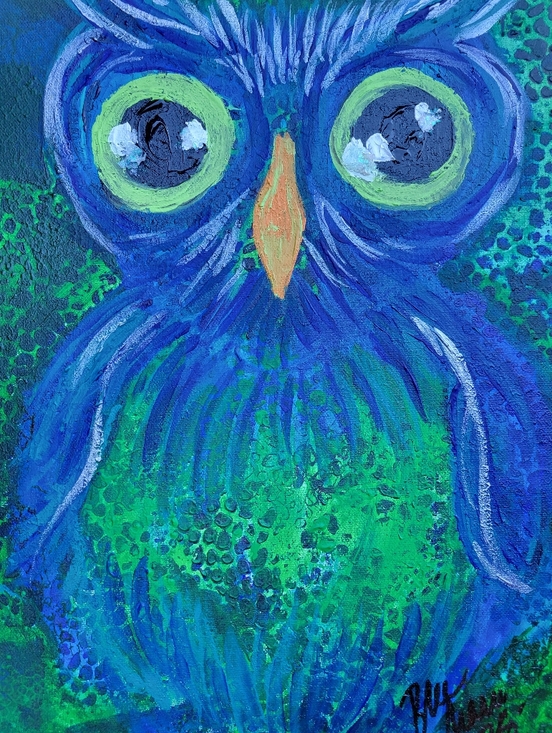 Other - "Give A Hoot, Harold" Original Artwork Created By Brea Marie 12in X 16in